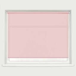 Caecus Straight Edge Roller Blind Pink 240cm - Wilko - thumbnail 1
