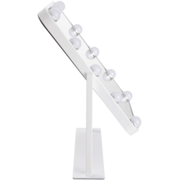 Living and Home White Adjustable Hollywood LED Vanity Mirror - Size: 48 x 36 x 18.5cm - Wilko - thumbnail 5