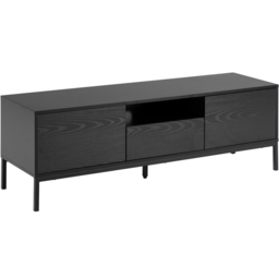 Florence Seaford Single Drawer 2 Ash Black Door TV Unit - Furniture To Go - Wilko - thumbnail 3