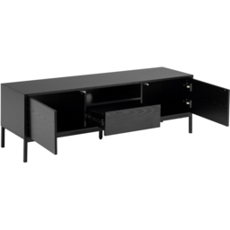 Florence Seaford Single Drawer 2 Ash Black Door TV Unit - Furniture To Go - Wilko - thumbnail 5