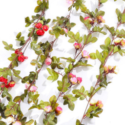 Living and Home Light Pink Artificial Rose Vine Hanging Garland 213cm - Size: 1 x 213 x 1cm - Wilko - thumbnail 6