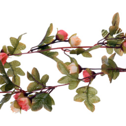 Living and Home Light Pink Artificial Rose Vine Hanging Garland 213cm - Size: 1 x 213 x 1cm - Wilko - thumbnail 4