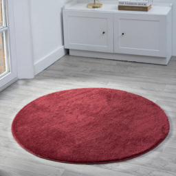Desire Rugs Comfy Red Anti Slip Felt Backing Round Rug 100cm - Size: 100 x 100cm - Wilko - thumbnail 3