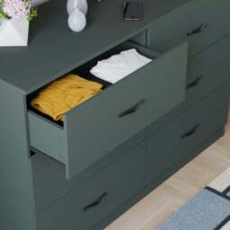 Vida Designs Riano 6 Drawer Jasper Green Chest of Drawers - Wilko - thumbnail 4
