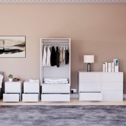 VIDA DESIGNS Denver White 4 Piece Bedroom Furniture Set - Wilko - thumbnail 4