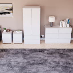 VIDA DESIGNS Denver White 4 Piece Bedroom Furniture Set - Wilko - thumbnail 6