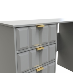 Crowndale Cube 4 Drawer Dusk Grey Dressing Table - Wilko - thumbnail 6