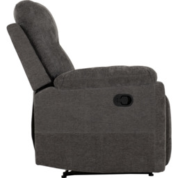 Seconique Guildford Grey Fabric Manual Recliner Chair - Size: Single - Wilko - thumbnail 7