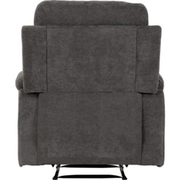 Seconique Guildford Grey Fabric Manual Recliner Chair - Size: Single - Wilko - thumbnail 6