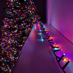 Samuel Alexander TreeBrights 240 Rainbow LED Multi-Function Green String Light 6m - Size: 2 x 600 x 9cm - Wilko
