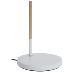 Premier Housewares White Wood and Metal Floor Lamp - Size: 24 x 24 x 150cm - Wilko - thumbnail 6