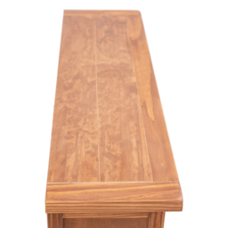 Tirolo 4 Shelf Lacquered Wide Bookcase - Brown - Wilko - thumbnail 7