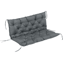 Outsunny 2 Seater Dark Grey Garden Bench Cushion 110 x 120cm - Wilko - thumbnail 1