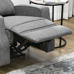 HOMCOM Charcoal Grey Electric Recliner Armchair - Size: Single - Wilko - thumbnail 4