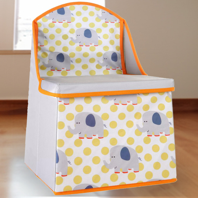 Premier Housewares Kids Elephant Storage Seat - Size: 28 x 28 x 48cm - Grey - Premier Kids - Wilko - image 1