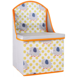 Premier Housewares Kids Elephant Storage Seat - Size: 28 x 28 x 48cm - Grey - Premier Kids - Wilko - thumbnail 3