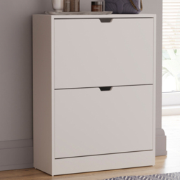 VIDA DESIGNS 2 Drawer White Shoe Cabinet - Wilko