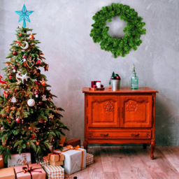 Shatchi Ice Blue Glitter Star Tree Topper - Size: 30 x 20 x 2.5cm - Wilko - thumbnail 3