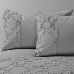 Intimates Kiera Double Grey Tufted Duvet Set - Wilko - thumbnail 4