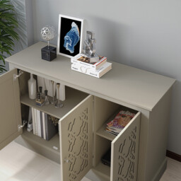 Alessia Sideboard - Light Grey/3 - Wilko - thumbnail 4