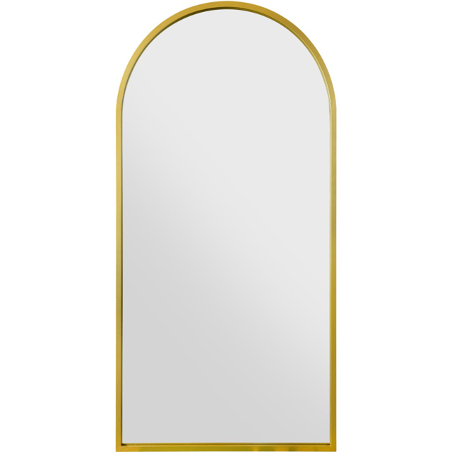 MirrorOutlet The Arcus Gold Framed Arched Garden Wall Mirror 160 x 80cm - Size: 160 x 80 x 3cm - Wilko - image 1