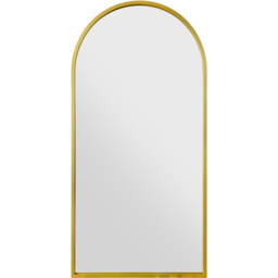 MirrorOutlet The Arcus Gold Framed Arched Garden Wall Mirror 160 x 80cm - Size: 160 x 80 x 3cm - Wilko - thumbnail 1