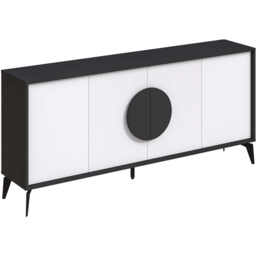 Decortie Gora Anthracite and White Console Sideboard - Multi - Wilko - thumbnail 3