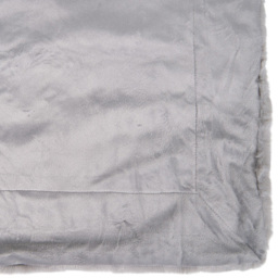 Soft Rabbit Faux Fur Throw - Grey - Divante - Wilko - thumbnail 6