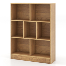 Costway 7 Cube Natural Bookshelf - Size: 7 Shelf - Cream - Wilko - thumbnail 3
