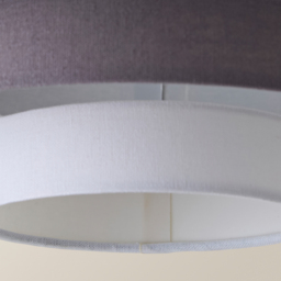 ValueLights Hampshire 5-Tier 3 Tone Grey Fabric Ceiling Pendant Lamp Shade - Size: 35 x 20 x 35cm - Wilko - thumbnail 4