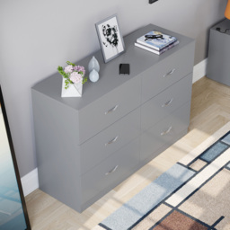 Vida Designs Riano 6 Drawer Grey Chest of Drawers with Metal Handles - Wilko - thumbnail 7