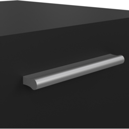 Florence 2 Drawer Black Bedside Table - Furniture to Go - Wilko - thumbnail 6