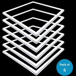 ENER-J 40W 6000K 4000 Lumens LED Borderline Panel Light 6 Pack - Size: 62.5 x 2 x 2cm - White - Wilko - thumbnail 4