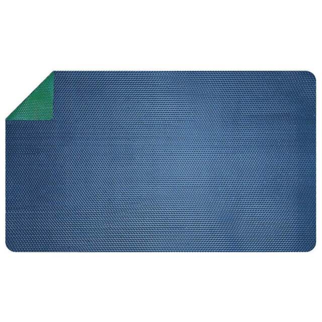 Nicoman Reversible Blue and Green Shower Mat 90 x 60cm - Size: 0.4 x 90 x 60cm - Wilko - image 1