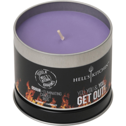 Hell's Kitchen Lavender and Lemongrass Scented Candle - Size: 7.5 x 9.2 x 9.2cm - Purple - Hells Kitchen - Wilko - thumbnail 5