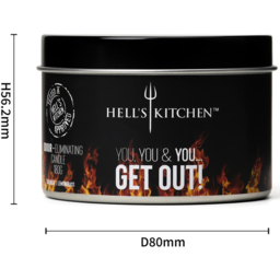 Hell's Kitchen Lavender and Lemongrass Scented Candle - Size: 7.5 x 9.2 x 9.2cm - Purple - Hells Kitchen - Wilko - thumbnail 7