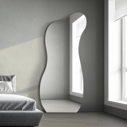 MirrorOutlet The Lacuna Frameless Pond Wall Mirror 170 x 80cm - Clear - Wilko - thumbnail 7