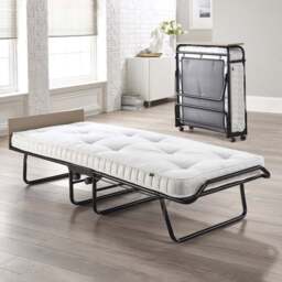 Jay-Be Supreme Single Automatic Folding Bed with Micro e-Pocket Sprung Mattress - Black - Wilko