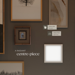 tectake Lucerna 14W 3000K Ultra Slim Warm White LED Panel Light 29.5 x 29.5cm - Size: 3.4 x 29.5 x 29.5cm - Wilko - thumbnail 4