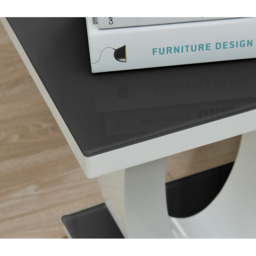 Furniturebox Lucia Black Side Table - Size: 50 x 50 x 50cm - Wilko - thumbnail 5
