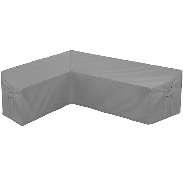 Gr8 Garden L Shaped Heavy Duty Waterproof Patio Furniture Cover - Size: 220 x 298 x 75cm - Grey - Wilko - image 1