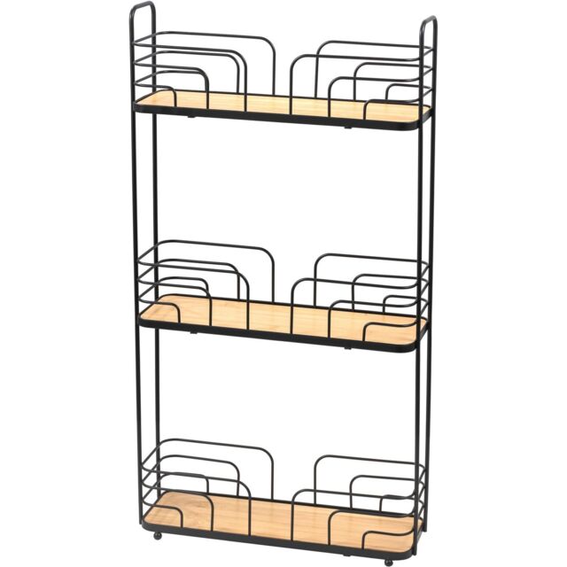 3 Tier Bamboo Narrow Storage Caddy - Wilko - image 1