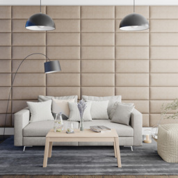 Aspire EasyMount Mink Malham Weave Upholstered Wall Mounted Headboard Panels 4 Pack - Cream - Aspire Beds - Wilko - thumbnail 4
