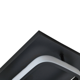 Happy Homewares Matte Black Square Strip LED Ceiling Lighting Fitting - Size: 8 x 19 x 19cm - Wilko - thumbnail 7