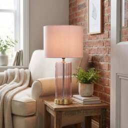 Niamh Table Lamp - Pink - Wilko - thumbnail 5