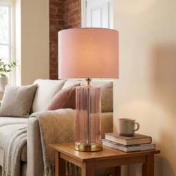 Niamh Table Lamp - Pink - Wilko - thumbnail 4