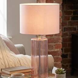Niamh Table Lamp - Pink - Wilko - thumbnail 7