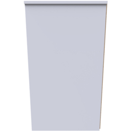 Crowndale Monaco 3 Drawer Grey Gloss and White Bedside Cabinet Ready Assembled - Grey Gloss & White - Wilko - thumbnail 5