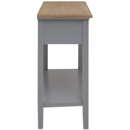 Premier Housewares Henley 2 Drawer Antique Grey Console Table - Size: 99 x 34 x 75cm - Interiors by Premier - Wilko - thumbnail 5