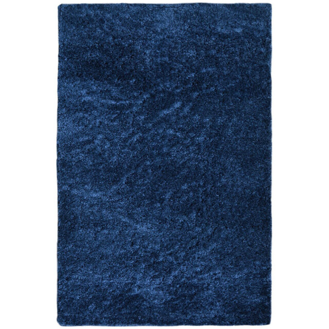 Homemaker Navy Snug Plain Shaggy Rug 160 x 230cm - Blue - Wilko - image 1